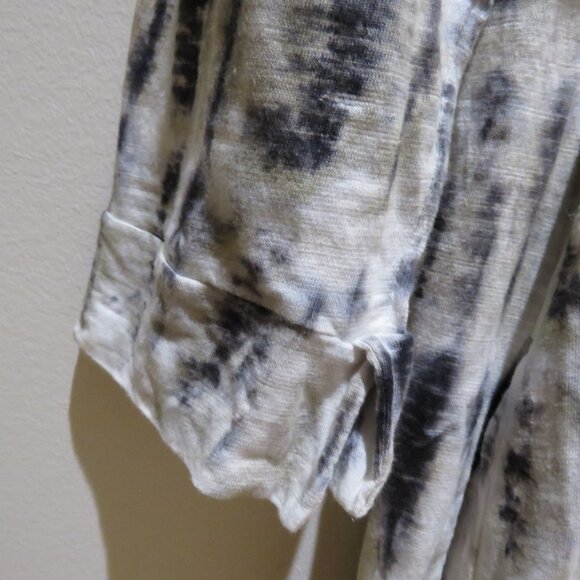 GILDA MIDANI Maria Maxi Dress in Black White Tie Dye Lagenlook Artsy Boho NWT - Picture 7 of 16